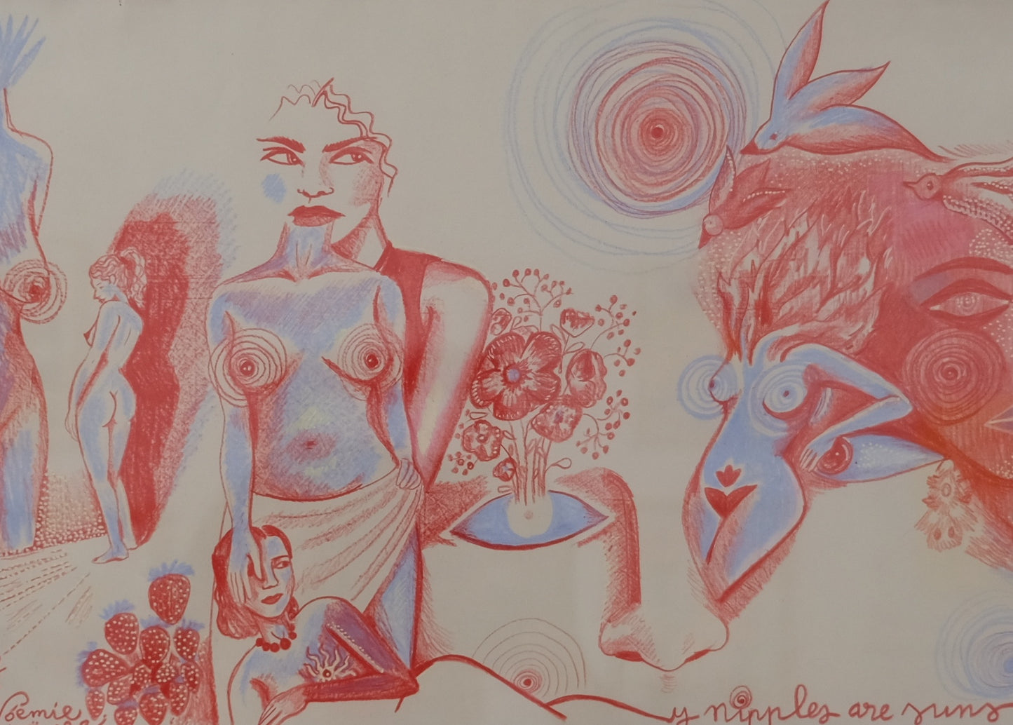 Impro Rouge et Baby Blue (Venus Aime les Fraises)- Noemie Honein (Noemie Naoumi) ORIGINAL